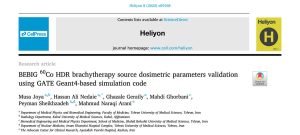 BEBIG 60Co HDR brachytherapy source dosimetric parameters validation using GATE Geant4-based simulation code